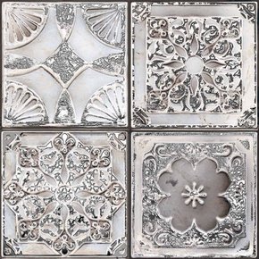 Azulejo Decorativo Ornato Prata - Ceusa