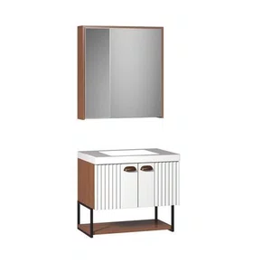 CONJUNTO DE MÓVEIS KIT CAMPECHE CINAMOMO/BRANCO - BERTON