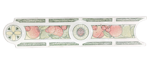 50203 FILETE CERÂMICO DECORATIVO - WH - DEXCO - 4,5X20CM - CLASSE A