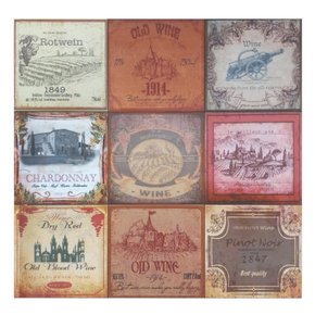 Kit Azulejo Decorativo Wine com 12 Unidades - Gabriella