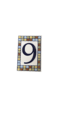 Listelo Cerâmico Número Nove - Ceusa