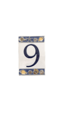 Listelo Cerâmico Número Nove Oceano - Ceusa