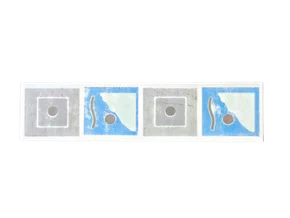 LISTELO CERÂMICO RIKKA BOL WH - 5X20CM - CLASSE A  - DEXCO