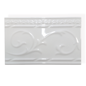 Listelo Cerâmico Helen F1 White - Eliane