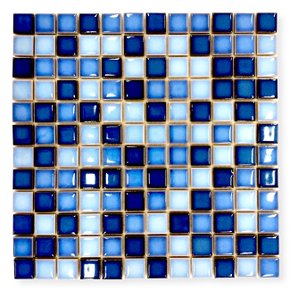 Pastilha em Porcelanato Creare Blue Mix para Ambientes Internos, Externos e Piscinas - Portinari