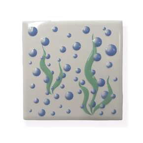 Pastilha Cerâmica Decor Algas Brancas - Eliane