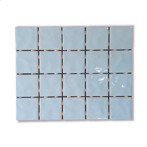 Pastilha para Piscina Azul Céu Onda Mesh Brilhante - Eliane