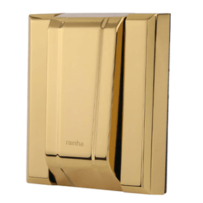 RAINHA ACABAMENTO METAL P/ VALVULA DESCARGA GOLD BRILHANTE INOX