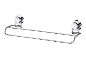 TOALHEIRO 4056 DUPLO 45CM COM VENTOSA CROMADO - FUTURE - POSTA TOALHA