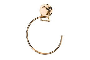 TOALHEIRO 4057RG ARGOLA 18CM COM VENTOSA ROSE GOLD - FUTURE