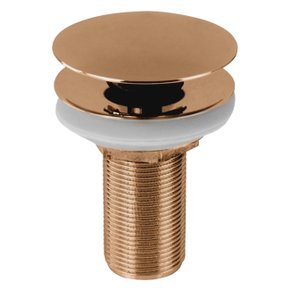 Válvula 1603 para Lavatório com Tampa Click Rose Gold ro1022 Ducon