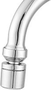 RAINHA 2298 C61 LIGHT CANO ALTO 1/4 VOLTA BANCADA - CROMADO