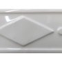 Listelo Cerâmico Geométrico Primavera Branco - Dexco