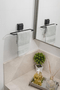 FUTURE 8053PT TOALHEIRO DE LAVABO 25 CM BLACK MATTE - COM VENTOSA