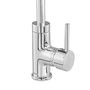 RAINHA 2630 TORNEIRA MONOCOMANDO SLIM CANO ALTO INOX C/ AREJADOR ARTICULADO