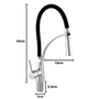 - RAINHA 3191 C 21 MISTURADOR MONOCOMANDO BLACK 40 CENTIMETROS -