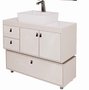 CONJUNTO ASSAGO 80CM CINZA COBALTO/QUARTZO - CGC MÓVEIS