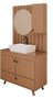 CONJUNTO DE MÓVEIS CONDOTTI 80 CAPUCCINO/CANOVAS - CGC MÓVEIS
