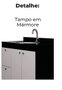 CONJUNTO DE MÓVEIS  NAPOLI 80 PRETO CINZA COBALTO - CGC MÓVEIS