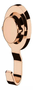 GANCHO 4054 MULTIUSO COM VENTOSA ROSE GOLD - FUTURE - PAREDE