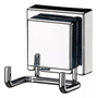 GANCHO 7009 MULTIUSO DUPLO INOX COM VENTOSA - FUTURE- PAREDE