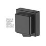 GANCHO MULTISO COM VENTOSA 8056PT PRETO FOSCO - FUTURE -