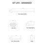 Kit de Acessórios para Banheiro 5 Peças Black Matte LF9901 - Ducon