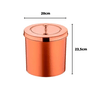LIXEIRA ROSE GOLD COM TAMPA 552RG 5 LITROS - FUTURE -