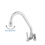 RAINHA 2264 C61 LIGHT CANO ALTO 1/4 VOLTA PAREDE -  CROMADO