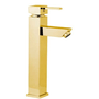 RAINHA 65030 MISTURADOR MONOCOMANDO LAVT. BANC. BICA ALTA 27 CM GOLD BRILHANTE