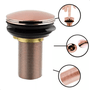 RAINHA 71617 VALVULA LAVATORIO CLICK LUXO 7/8 - ROSE GOLD