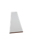 RODAPE CERÂMICO FORMA SLIM BRANCO - ELIANE - CLASSE A - 7,5X31