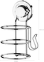 SUPORTE PARA SECADOR DE CABELO 4020 CROMADO COM VENTOSA - FUTURE -